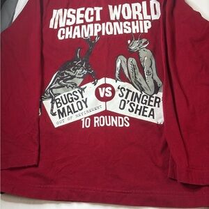 Crazy 8 long sleeve Red Cotton Shirt size large